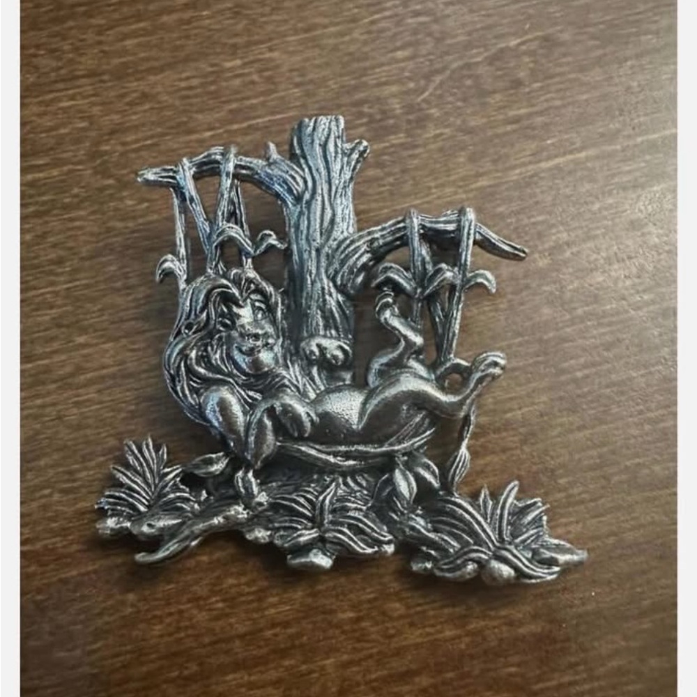 Disney Sterling Silver Simba Lion King Pin